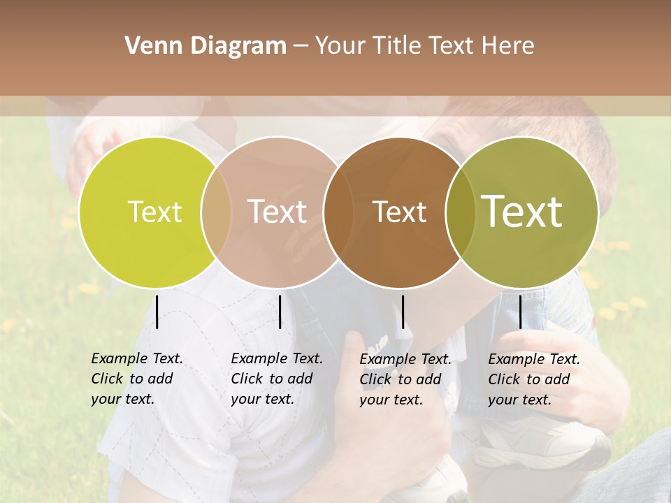 Laughing White Grass PowerPoint Template