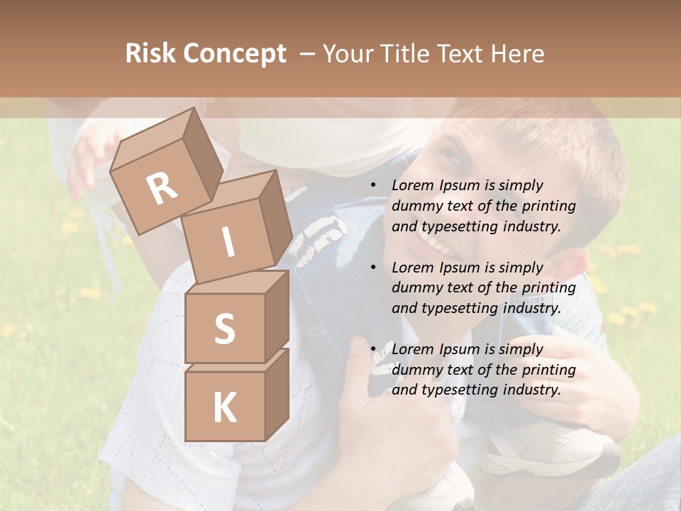 Laughing White Grass PowerPoint Template