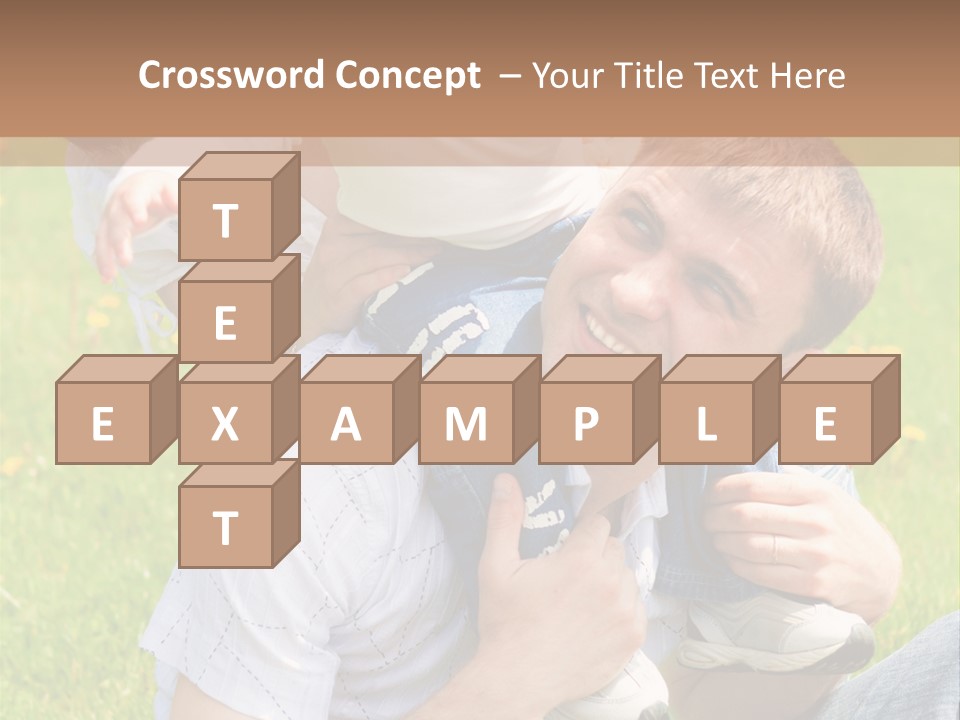 Laughing White Grass PowerPoint Template