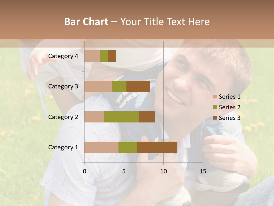 Laughing White Grass PowerPoint Template