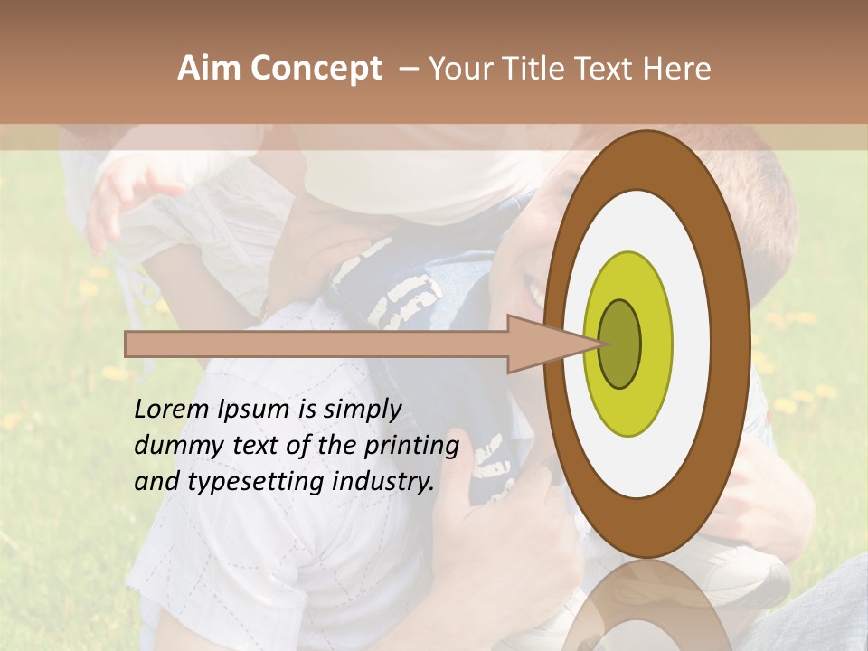 Laughing White Grass PowerPoint Template