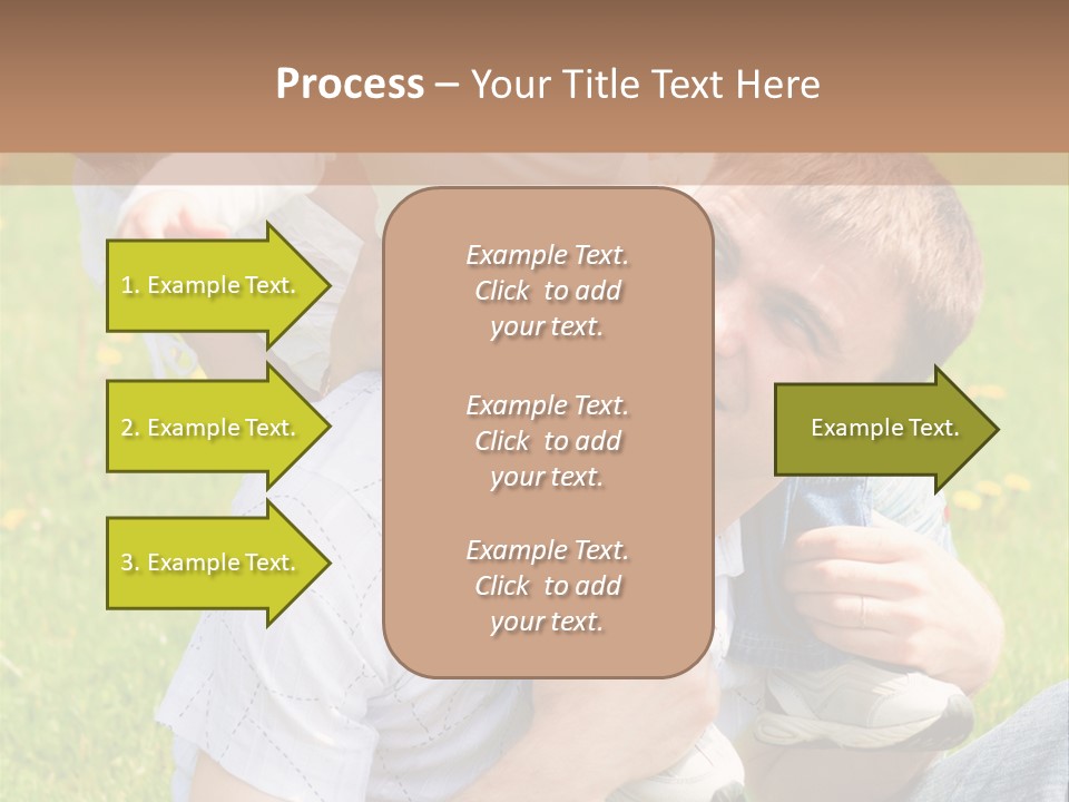 Laughing White Grass PowerPoint Template