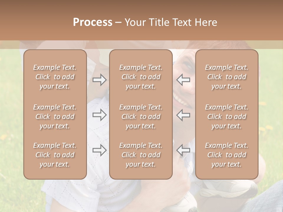 Laughing White Grass PowerPoint Template