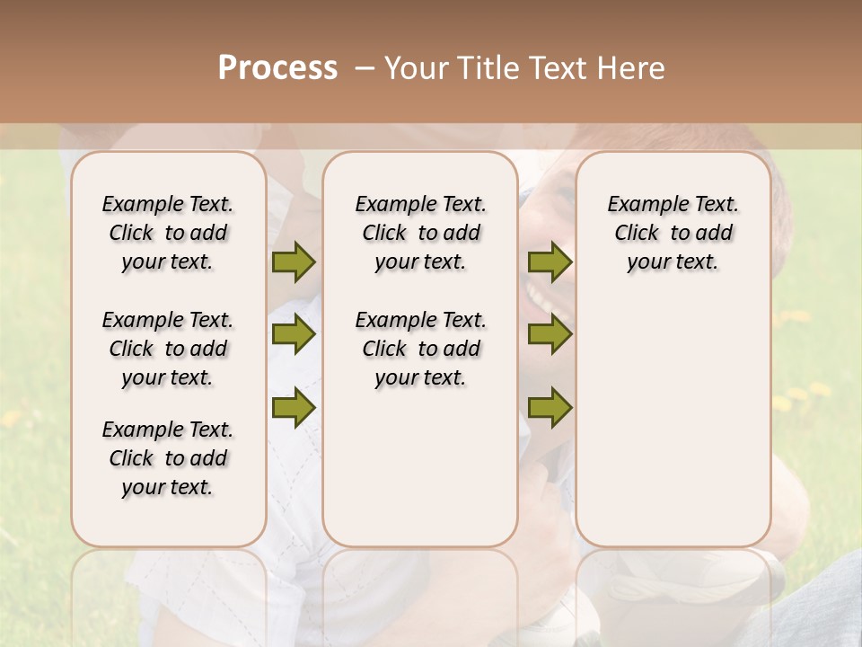 Laughing White Grass PowerPoint Template