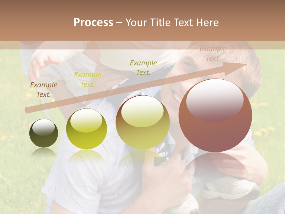 Laughing White Grass PowerPoint Template