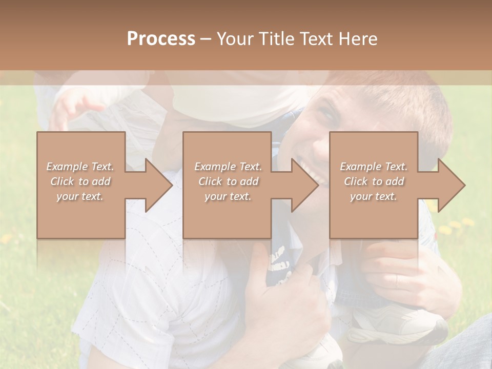 Laughing White Grass PowerPoint Template