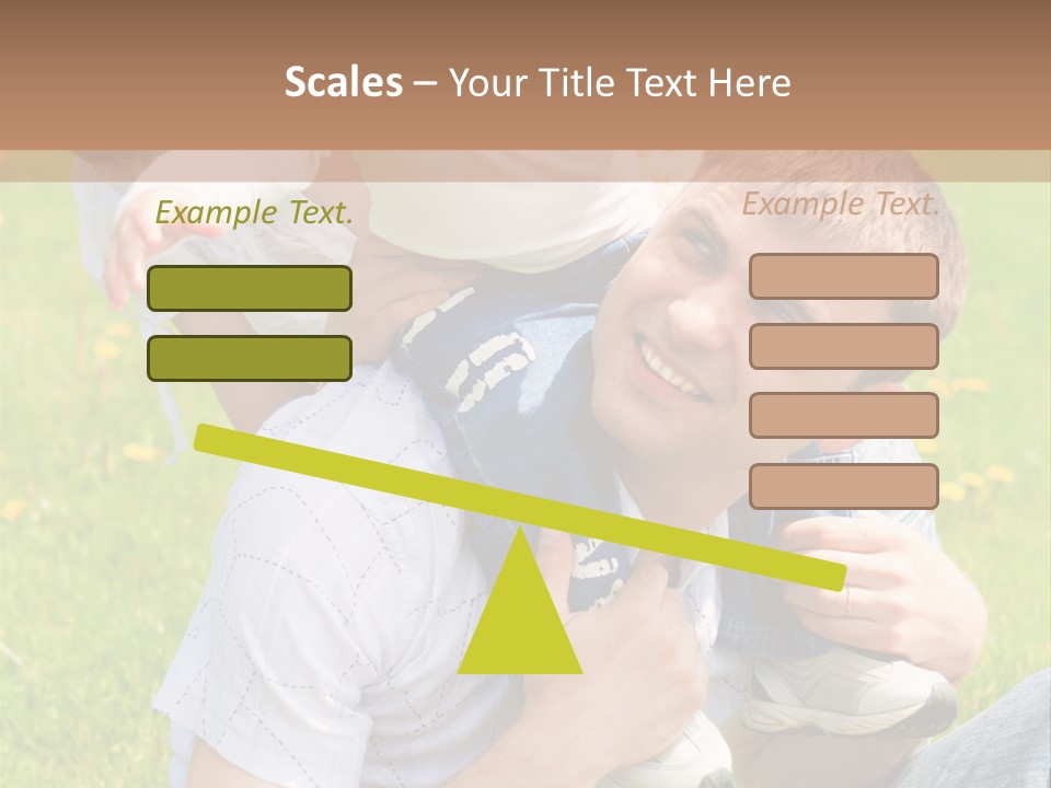 Laughing White Grass PowerPoint Template