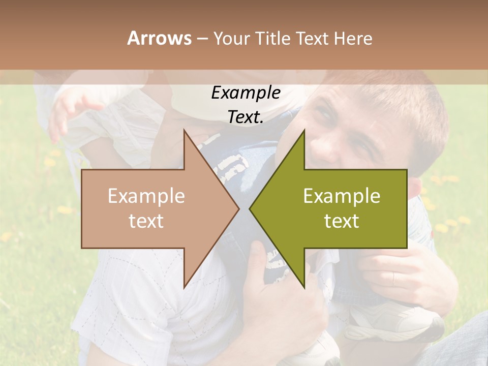 Laughing White Grass PowerPoint Template