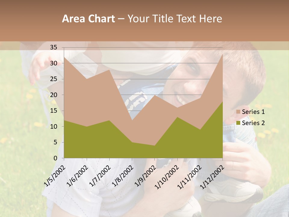 Laughing White Grass PowerPoint Template