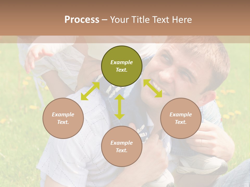 Laughing White Grass PowerPoint Template