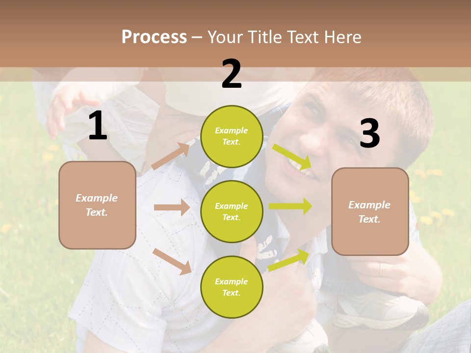 Laughing White Grass PowerPoint Template