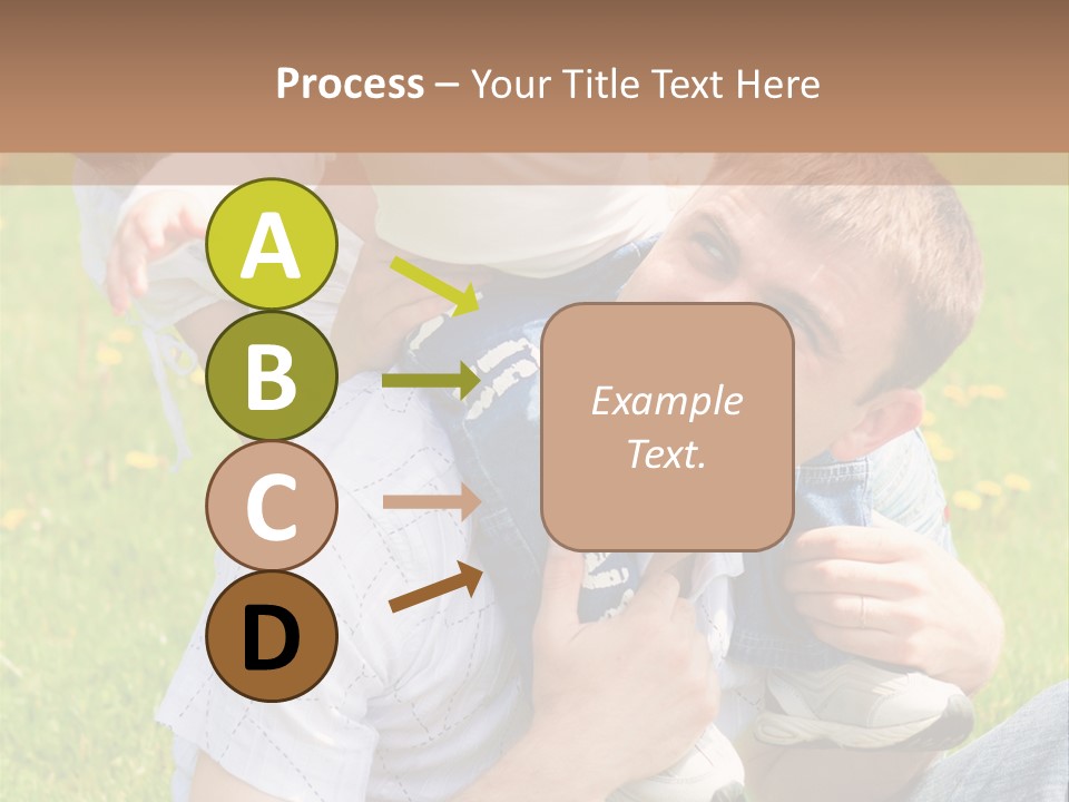 Laughing White Grass PowerPoint Template