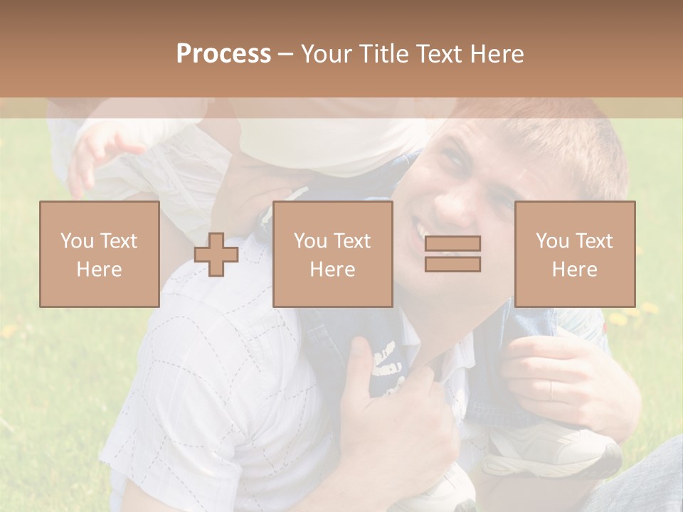 Laughing White Grass PowerPoint Template