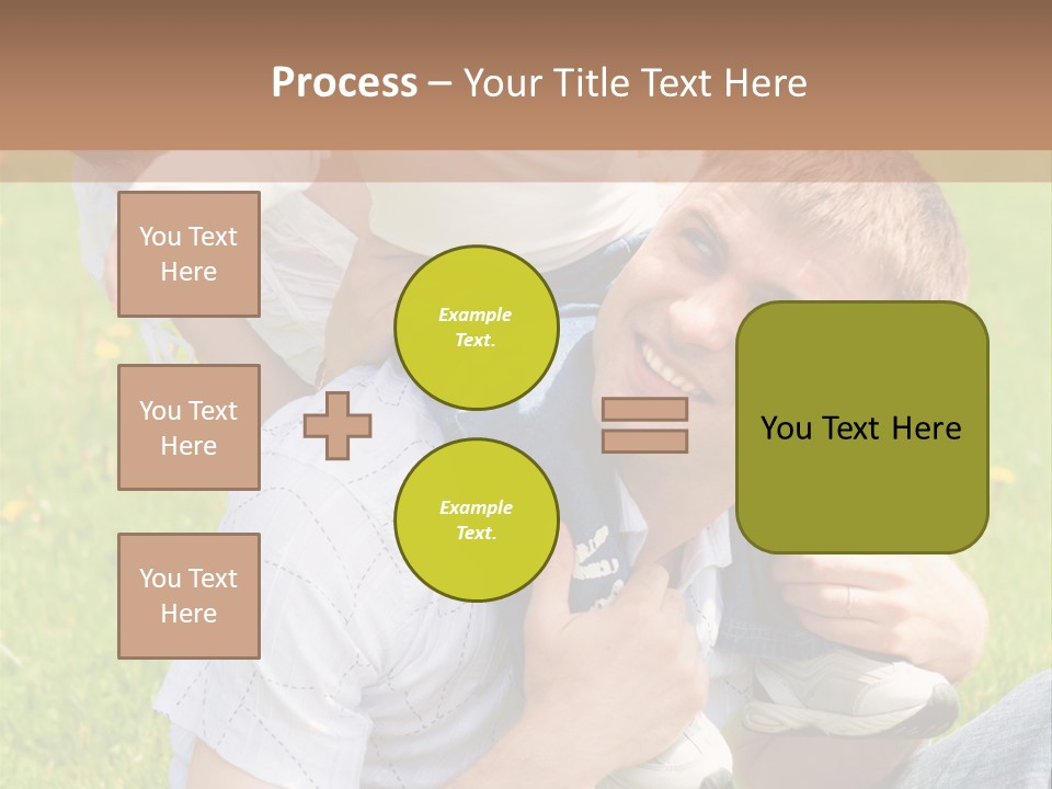 Laughing White Grass PowerPoint Template