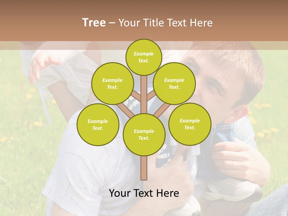 Laughing White Grass PowerPoint Template