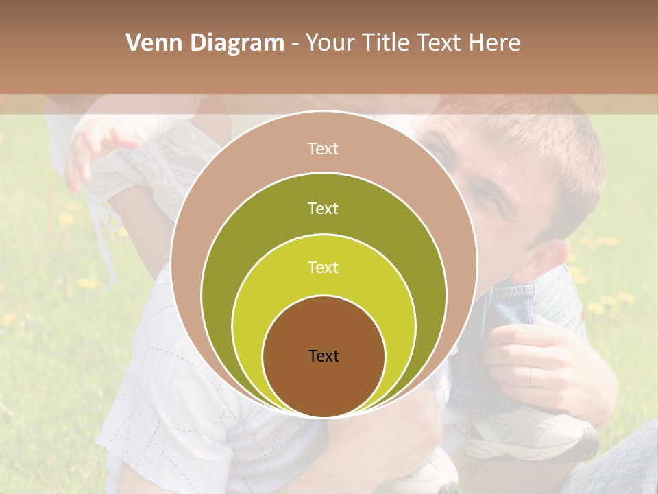 Laughing White Grass PowerPoint Template