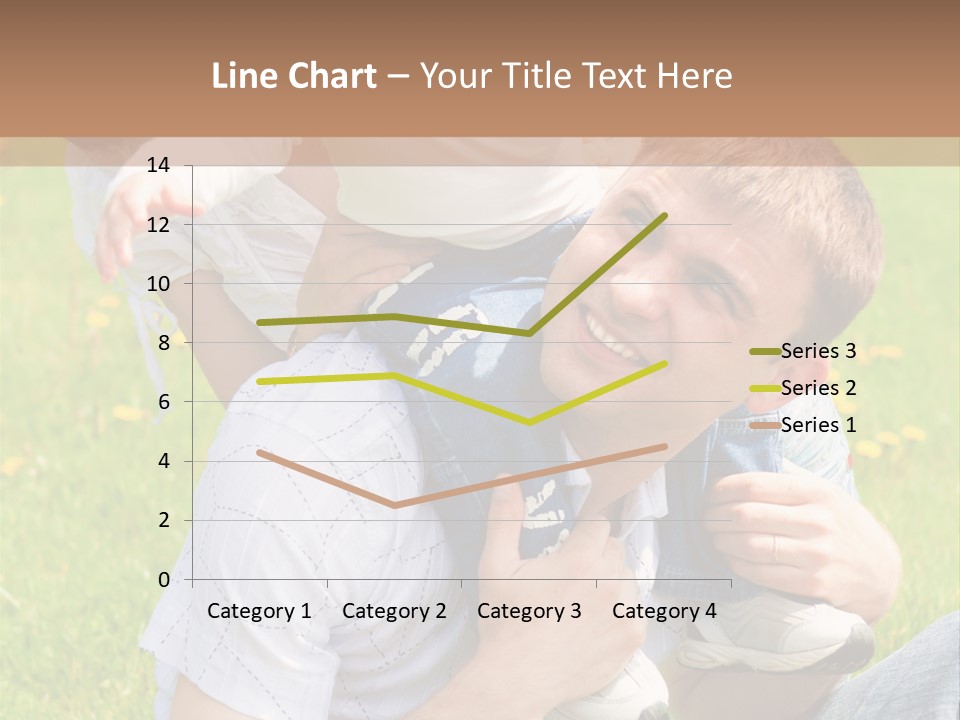 Laughing White Grass PowerPoint Template