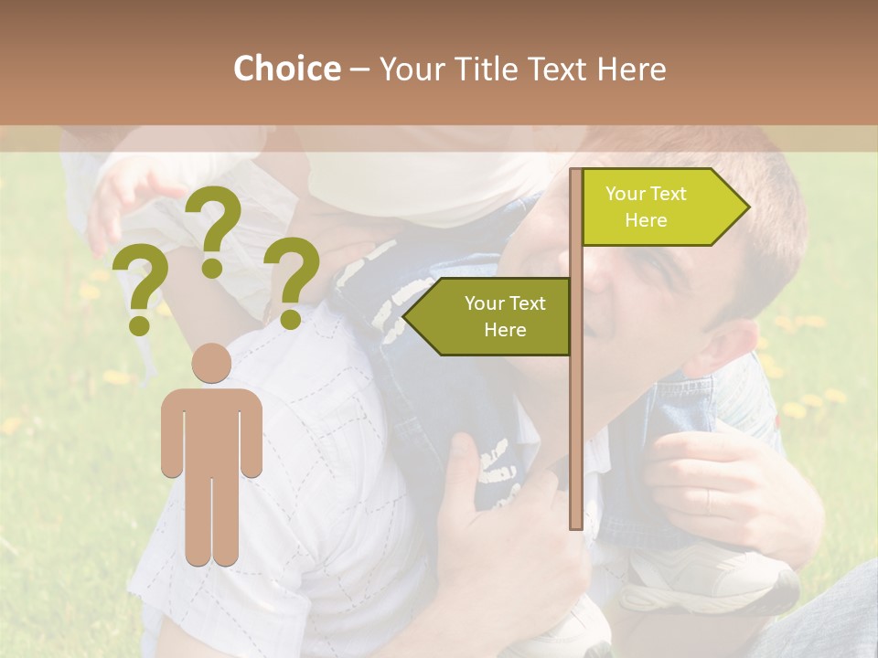 Laughing White Grass PowerPoint Template