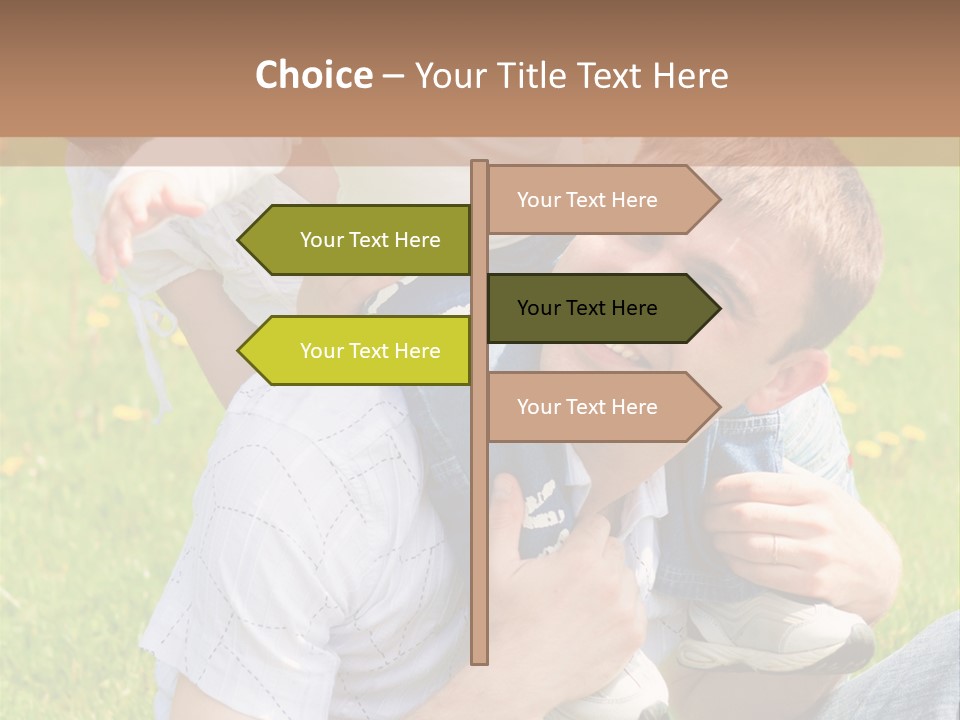 Laughing White Grass PowerPoint Template