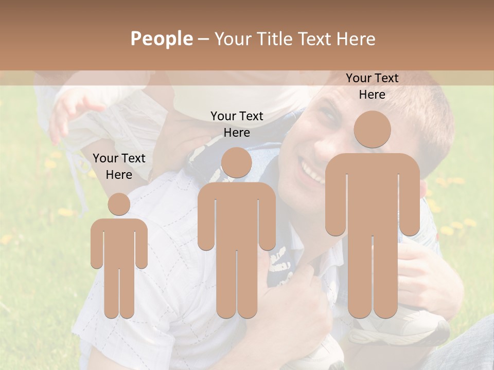 Laughing White Grass PowerPoint Template