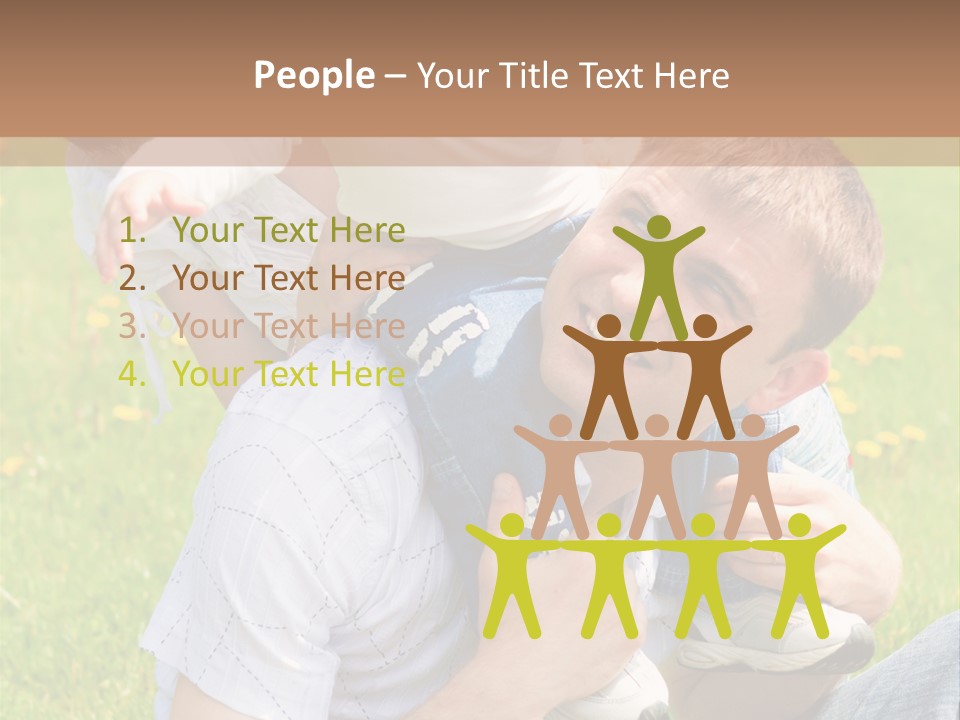 Laughing White Grass PowerPoint Template