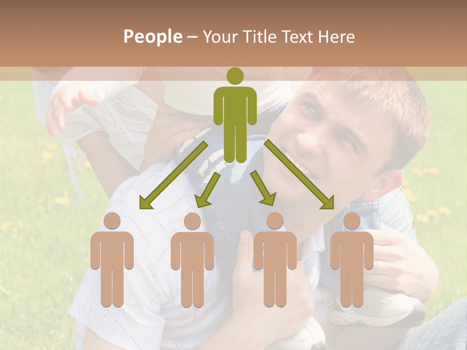 Laughing White Grass PowerPoint Template