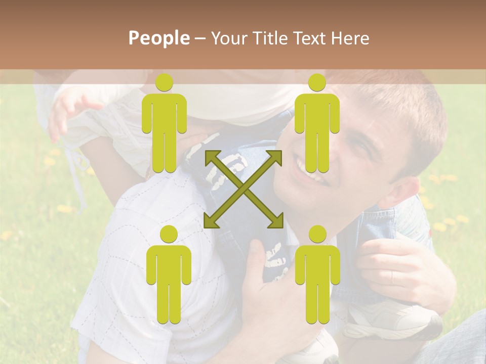 Laughing White Grass PowerPoint Template