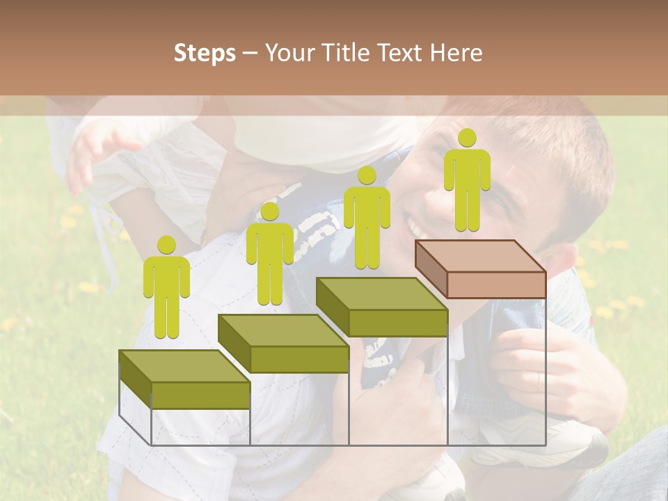 Laughing White Grass PowerPoint Template