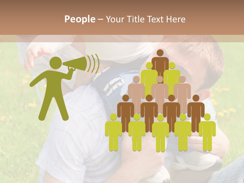 Laughing White Grass PowerPoint Template