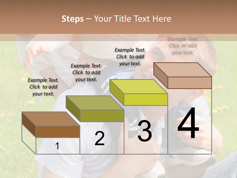 Laughing White Grass PowerPoint Template