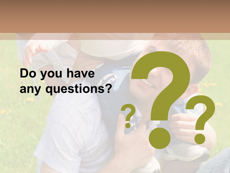 Laughing White Grass PowerPoint Template