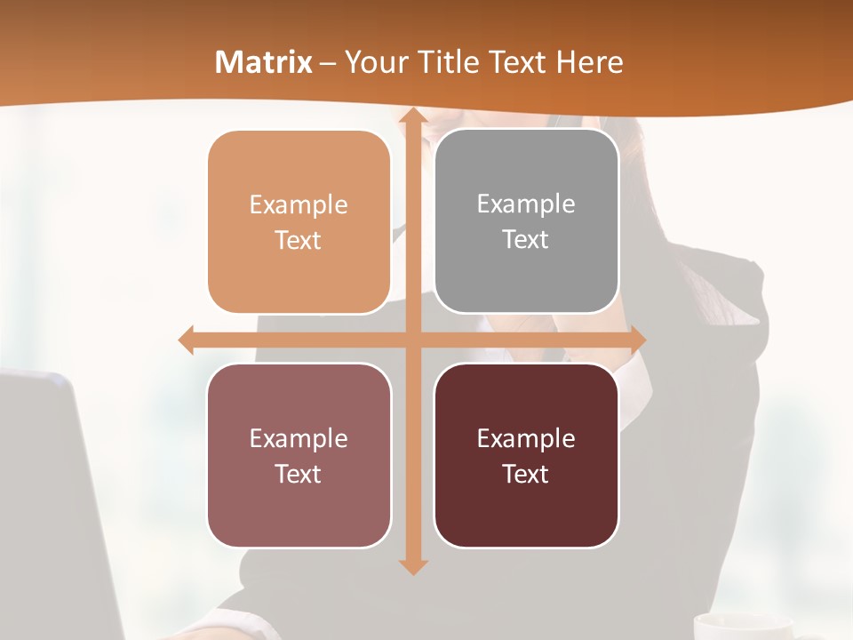 Caucasian Cutout Employment PowerPoint Template