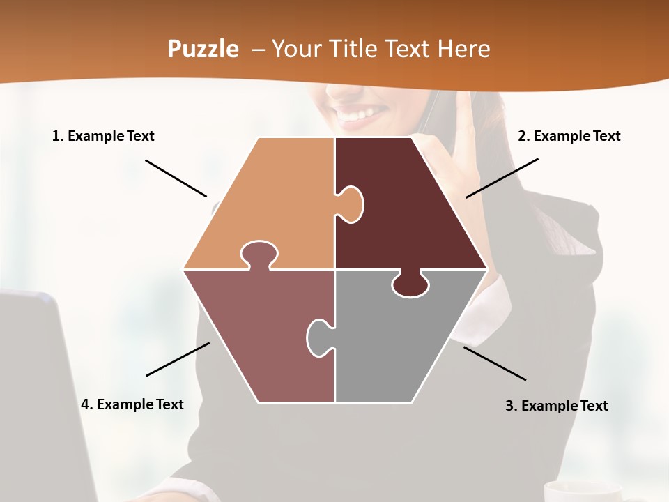 Caucasian Cutout Employment PowerPoint Template