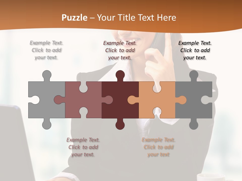 Caucasian Cutout Employment PowerPoint Template