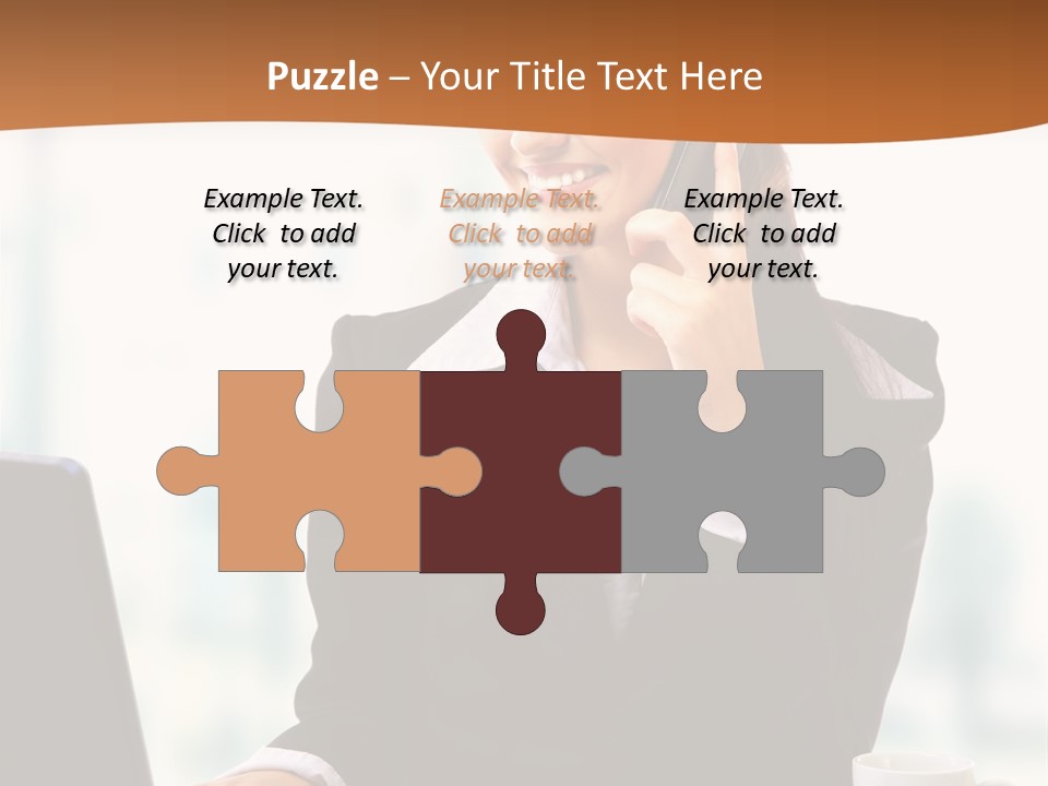 Caucasian Cutout Employment PowerPoint Template