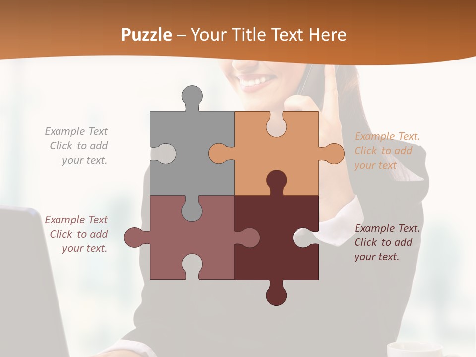 Caucasian Cutout Employment PowerPoint Template