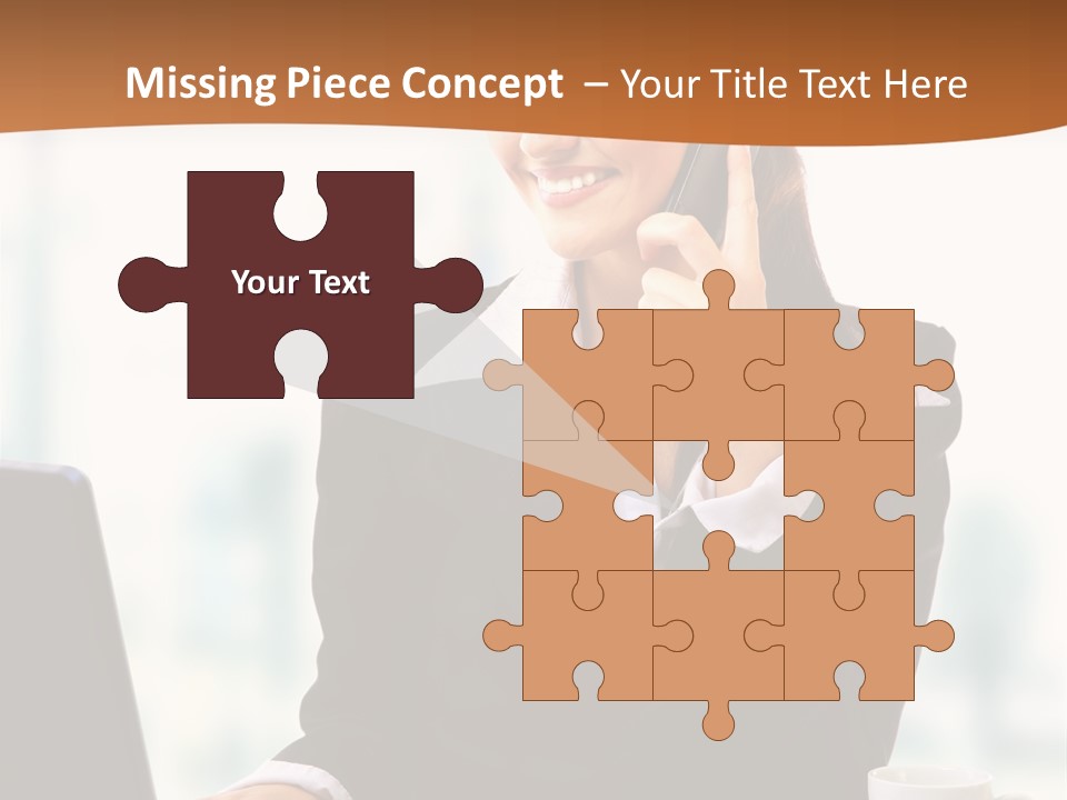 Caucasian Cutout Employment PowerPoint Template