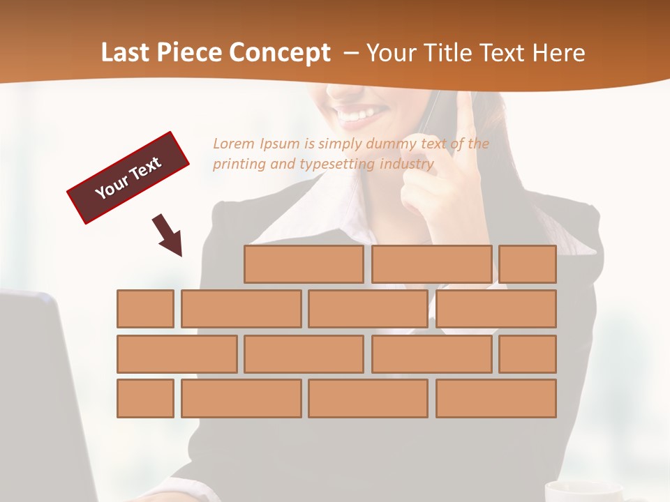 Caucasian Cutout Employment PowerPoint Template