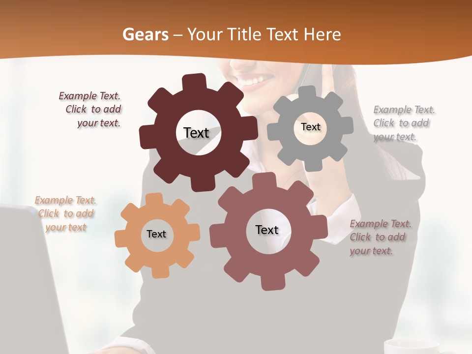 Caucasian Cutout Employment PowerPoint Template