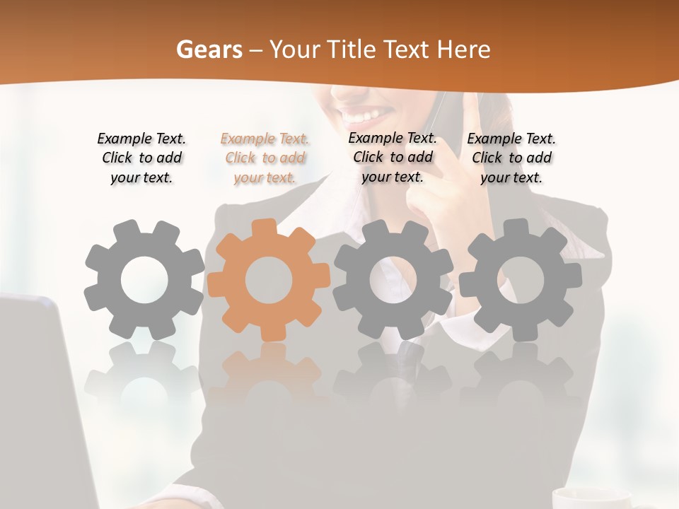 Caucasian Cutout Employment PowerPoint Template