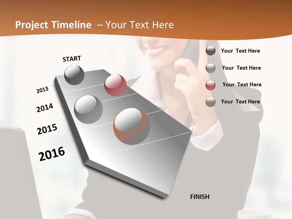 Caucasian Cutout Employment PowerPoint Template