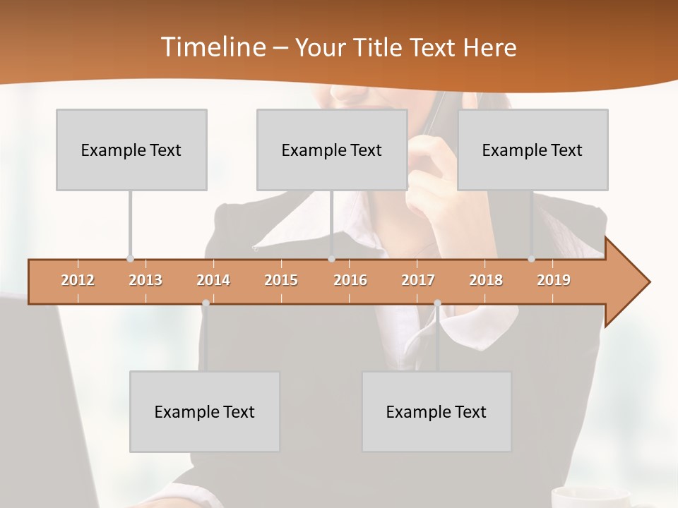 Caucasian Cutout Employment PowerPoint Template