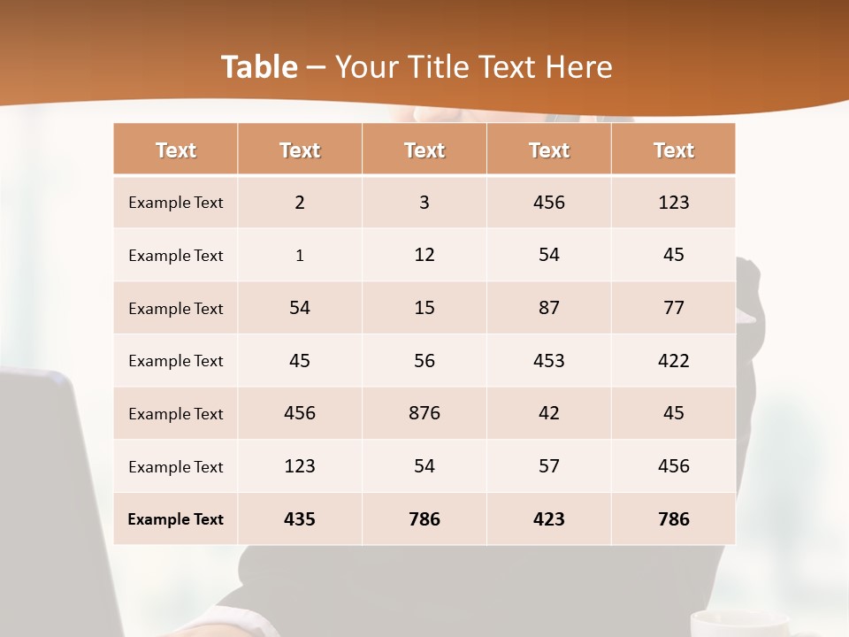 Caucasian Cutout Employment PowerPoint Template