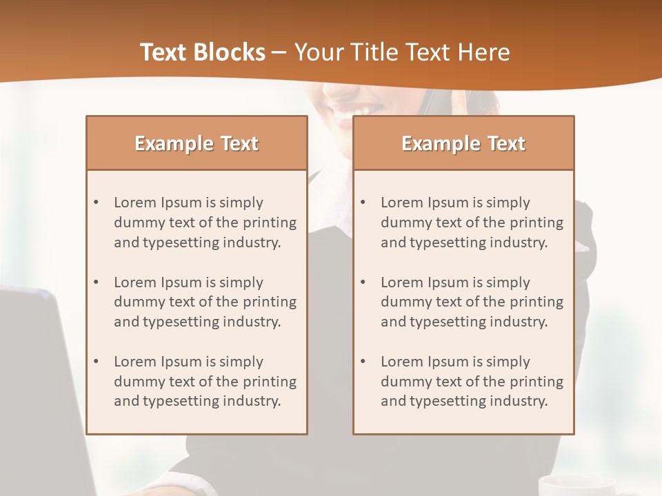 Caucasian Cutout Employment PowerPoint Template