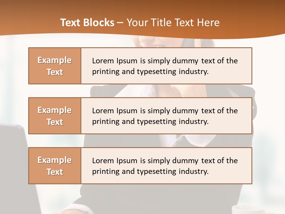 Caucasian Cutout Employment PowerPoint Template
