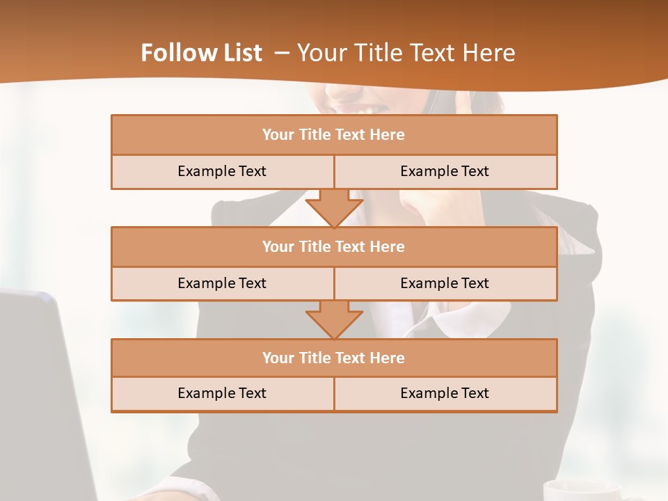Caucasian Cutout Employment PowerPoint Template