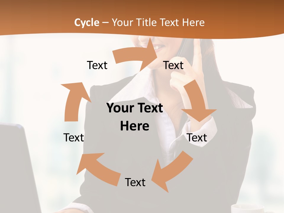 Caucasian Cutout Employment PowerPoint Template