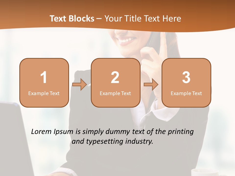 Caucasian Cutout Employment PowerPoint Template
