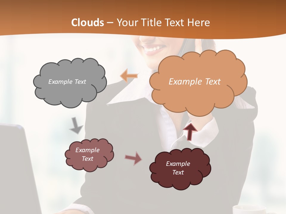 Caucasian Cutout Employment PowerPoint Template