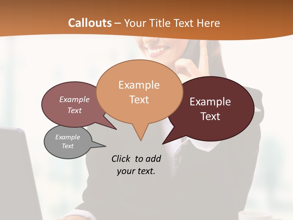 Caucasian Cutout Employment PowerPoint Template